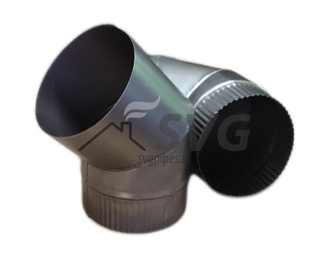  Отвод 90" D200 черн